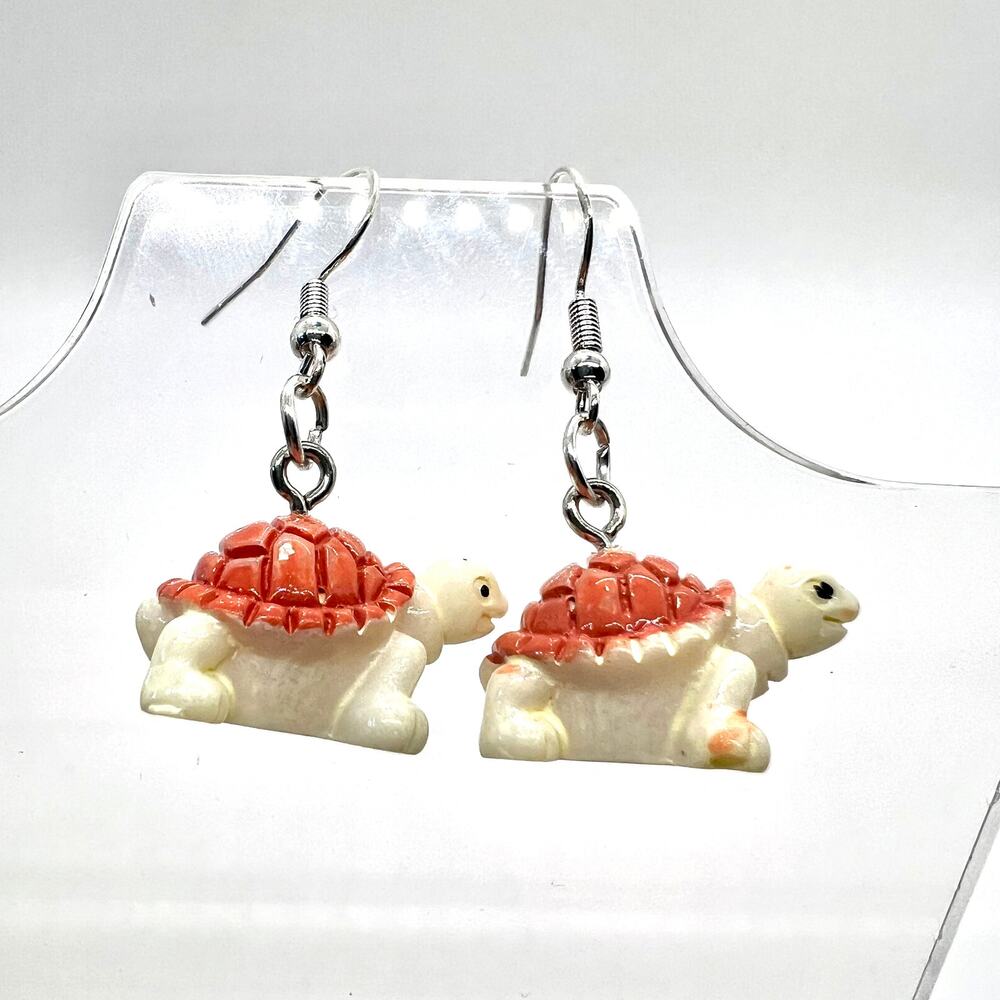 Turtle Earrings - Animal Earrings - Farm Earrings - Vacation Earrings - Beach